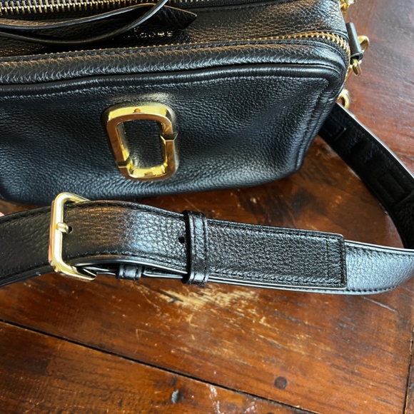 MARC JACOBS The Softshot Black Leather Crossbody Camera Bag - Picture 10 of 14